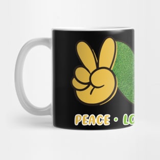 Peace Love Football Mug